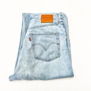Levi's High Loose Light Wash Denim Jeans High Rise Zip Fly Size 28